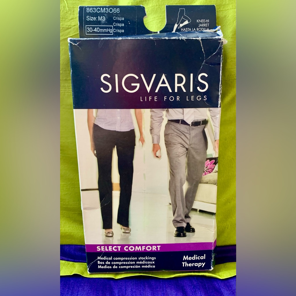Nib Sigvaris Unisex Medical Compression Socks  3040 Mmhg Size M3 Med Full